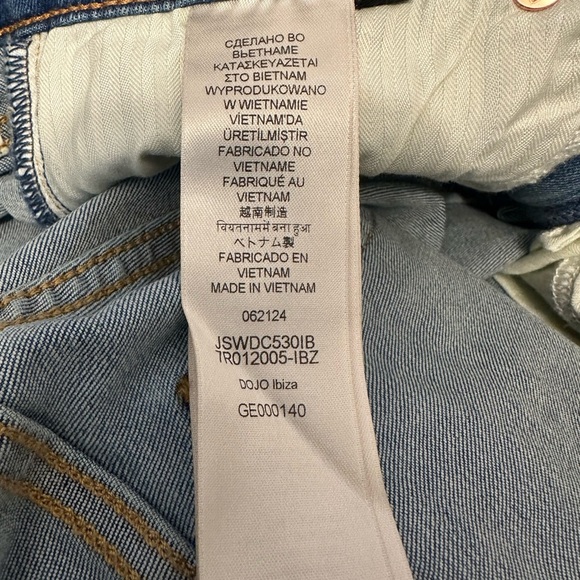 7 For All Mankind Dojo Original Trouser Jeans Ibiza Wash Size 29 NWT - Picture 7 of 8